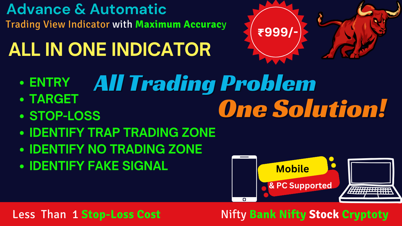 All In One ( Most Accurate ) Indicator (Entry, target, Stop Loss, Trap Trading, No Trading Zone)